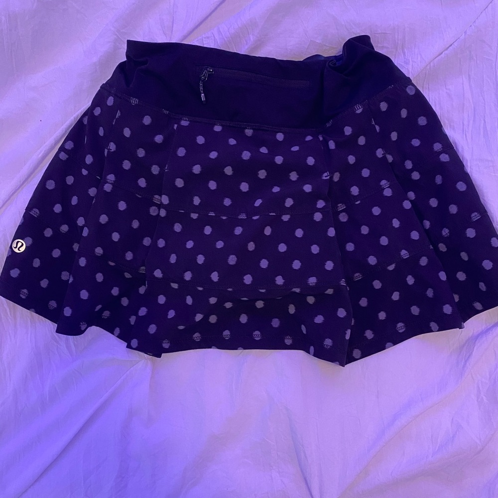 Pace rival black and white polkadot lululemon skirt